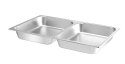 Pojemnik na żywność GN 1/1 - 2-częściowy 7,5L 530x325x(H)65mm