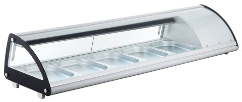 Witryna chłodnicza 5x GN 1/3, Arktic, 230V/160W, 1307x445x(H)327mm