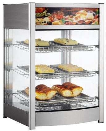 Witryna grzewcza nastawna, 97 litrów, 230V/800W, 460x467x(H)785mm