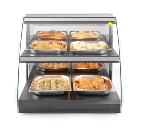 Witryna grzewcza nastawna dwupoziomowa, 230V/560W, 650x485x(H)630mm