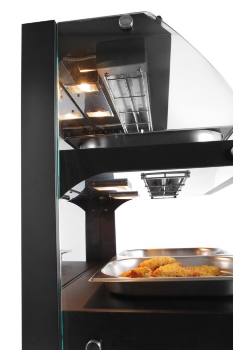 Witryna grzewcza nastawna dwupoziomowa, 230V/560W, 650x485x(H)630mm