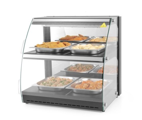 Witryna grzewcza nastawna dwupoziomowa, 230V/560W, 650x485x(H)630mm