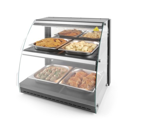 Witryna grzewcza nastawna dwupoziomowa, 230V/560W, 650x485x(H)630mm