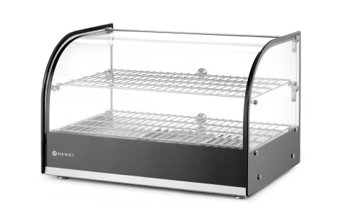 Witryna grzewcza podwójna, podwójna, czarny, 220-240V/800W, 554x376x(H)376mm