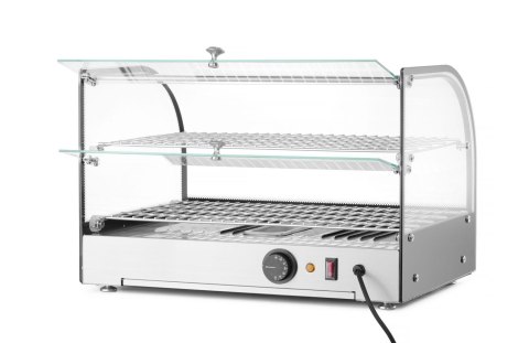 Witryna grzewcza podwójna, podwójna, czarny, 220-240V/800W, 554x376x(H)376mm