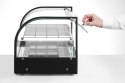 Witryna grzewcza podwójna, podwójna, czarny, 220-240V/800W, 554x376x(H)376mm