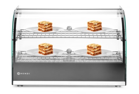 Witryna grzewcza podwójna, podwójna, czarny, 220-240V/800W, 554x376x(H)376mm