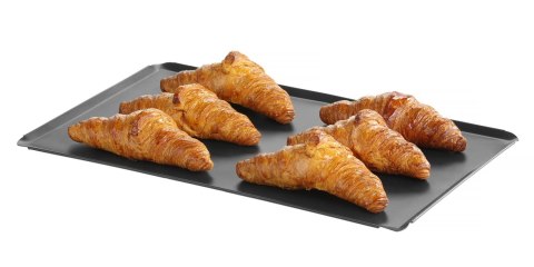 Blacha wypiekowa z 4 rantami, z powłoka nieprzywierającą, GN 1/1, 530x325x(H)10mm