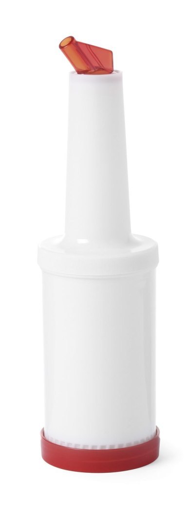 Dyspenser barmański z wymiennymi końcówkami, BarUp, 0,8L, biały, ?90x(H)300mm