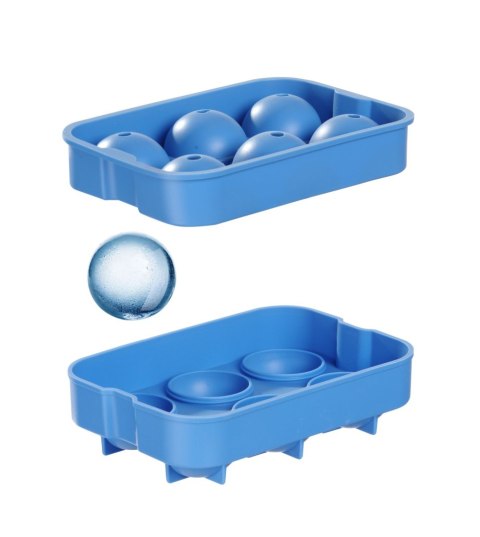 Forma do kostek lodu w kształcie kuli BarUp 180x125x(H)50mm