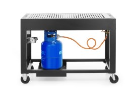 Grill gazowy Tampa, HENDI, czarny, 10kW, 1260x580x(H)900mm
