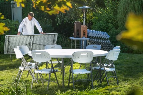 Krzesło cateringowe - białe 540x440x(h)840 mm