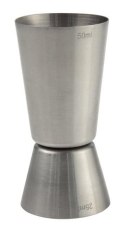 Miarka barmańska srebrna 25/50 ml