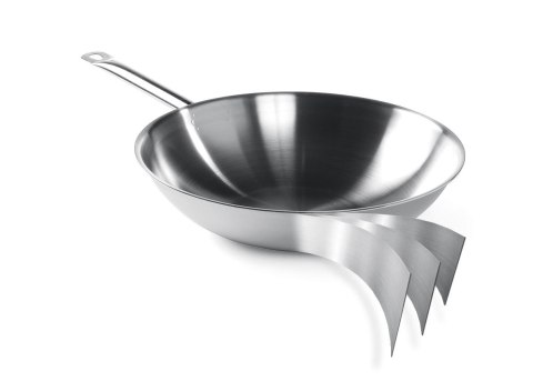 Patelnia WOK 3-PLY - bez pokrywki ⌀360x(H)90mm