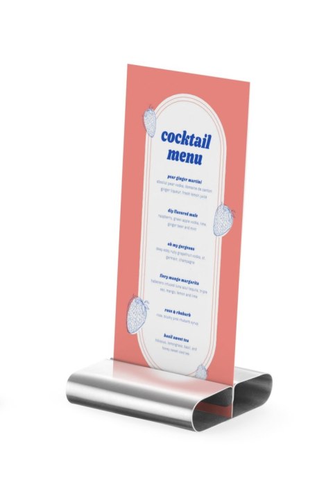 Podstawka pod kartę menu 6 szt., 80x77x(H)18mm