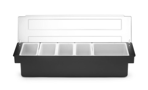Pojemnik barmanski na dodatki do drinków 5 wkładów 480x150x(H)100mm