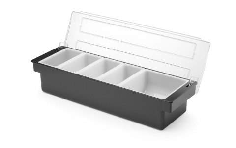 Pojemnik barmanski na dodatki do drinków 5 wkładów 480x150x(H)100mm
