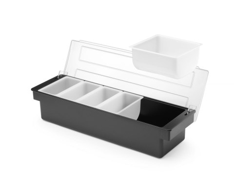 Pojemnik barmanski na dodatki do drinków 5 wkładów 480x150x(H)100mm