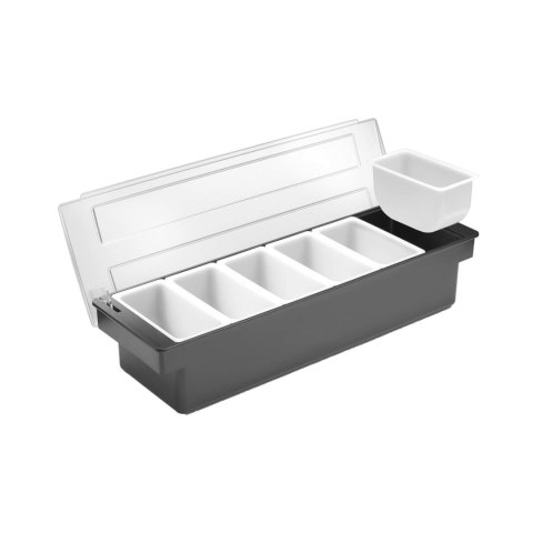 Pojemnik barmański na dodatki do drinków - 6 wkładów 480x150x(H)100mm