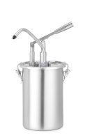 Pojemnik ze stali nierdzewnej do sosów z dyspenserem, HENDI, 4,5L, ⌀180x(H)420mm