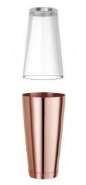 Shaker bostoński, BarUp, 0,8L, miedziany, ⌀90mm