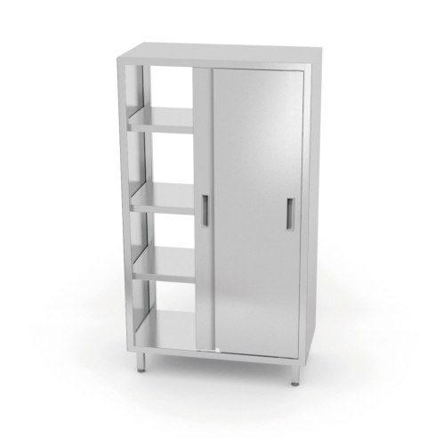 Szafa przelotowa z drzwiami suwanymi - skręcana, o wym. 800x700x(H)1800 mm