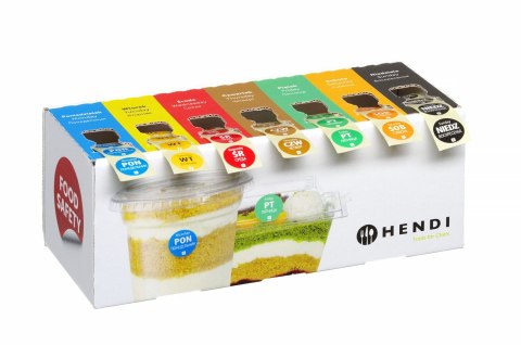 Zestaw etykiet jednorazowych z podajnikiem, HENDI
