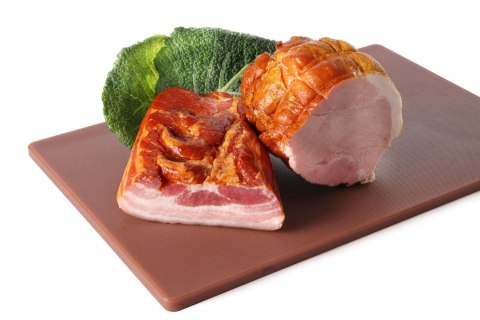 Deska do krojenia HACCP 600x400x18 mm brązowa do wędlin