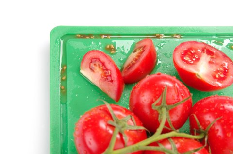 Deska do krojenia HACCP - GN 1/1 zielona do warzyw 530x325x15 mm