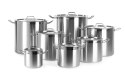 Garnek wysoki z pokrywką, dno "Sandwich" 3L, ⌀160x(H)150mm