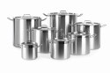 Garnek wysoki z pokrywką, dno "Sandwich" 3L, ⌀160x(H)150mm