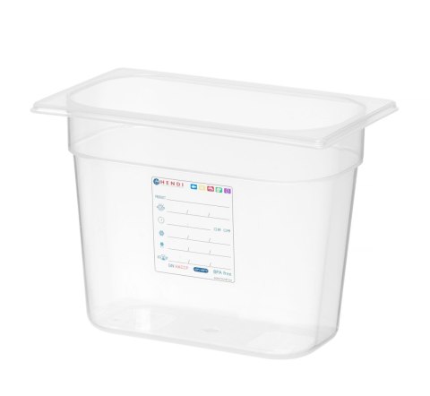 Pojemnik GN 1/4 HACCP z polipropylenu 200mm