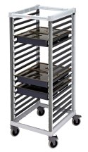 Wózek Camshelving do transportu pojemników, 18 × GN 2/1