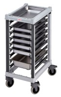 Wózek Camshelving do transportu pojemników, 9 × GN 1/1