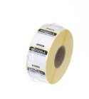 Etykiety Food Safety, wielorazowe Niedziela 1000 szt., 25x25mm