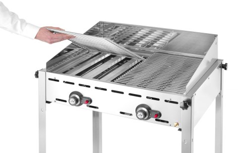 Grill " Green Fire" 2 - palnikowy 2 palniki - bez półki 11,6kW, 740x615x(H)825mm