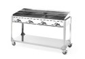 Grill gazowy Green Fire Profi Line 4-palnikowy, 22kW, 1400x612x(H)825mm