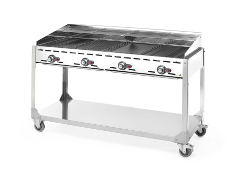 Grill gazowy Green Fire Profi Line 4-palnikowy, 22kW, 1400x612x(H)825mm
