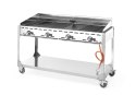 Grill gazowy Green Fire Profi Line 4-palnikowy, 22kW, 1400x612x(H)825mm
