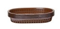 Koszyk do pieczywa owalny brązowy 275x175x(H)38mm