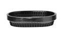 Koszyk do pieczywa owalny czarny 272x175x(H)38mm