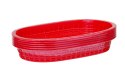 Koszyk do pieczywa owalny czerwony 272x175x(H)38mm