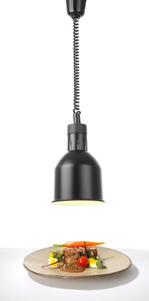 Lampa do podgrzewania potraw- wisząca, cylindryczna średnica 175x(H)250, czarna