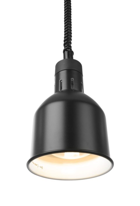 Lampa do podgrzewania potraw- wisząca, cylindryczna średnica 175x(H)250, czarna