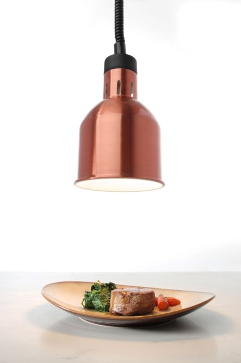 Lampa do podgrzewania potraw - wisząca - śr.175x(H)250mm miedziana
