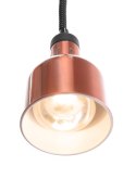 Lampa do podgrzewania potraw - wisząca - śr.175x(H)250mm miedziana
