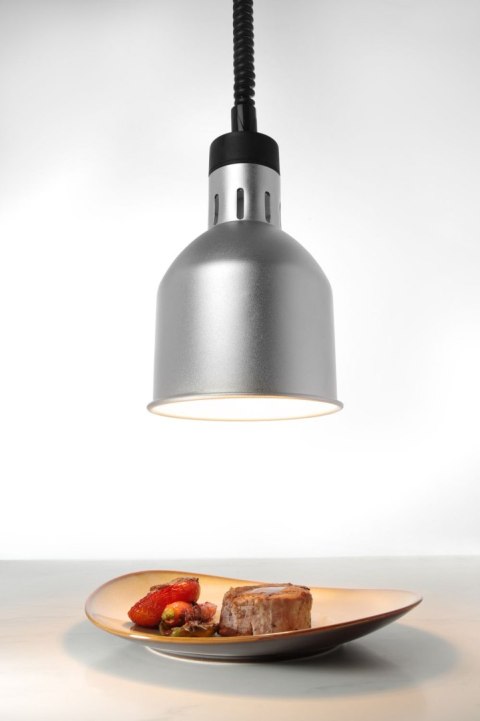 Lampa do podgrzewania potraw - wisząca - śr.175x(H)250mm srebrna