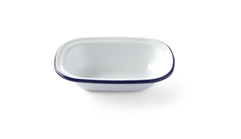 Naczynie prostokątne emaliowane 175x130 mm