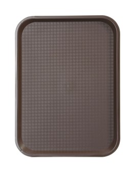 Taca z polipropylenu - FAST FOOD 305x415(H)20 mm brązowa