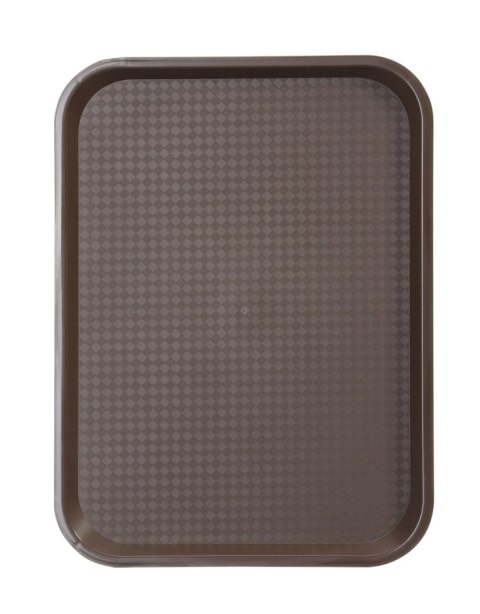 Taca z polipropylenu - FAST FOOD 305x415(H)20 mm brązowa